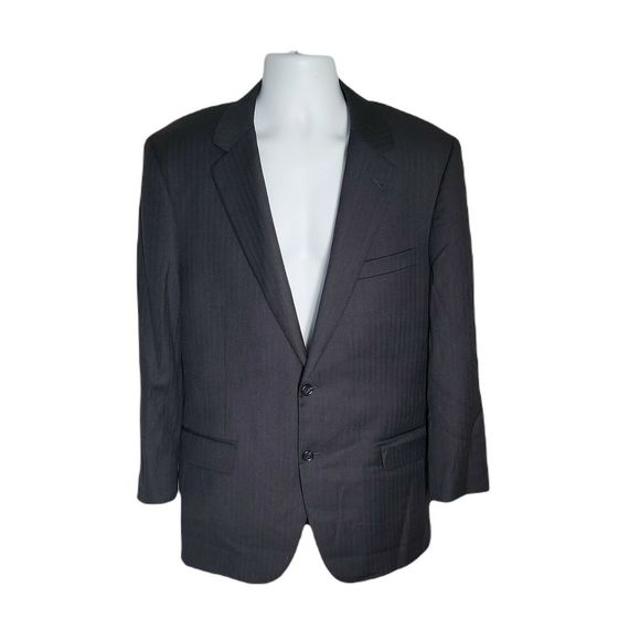 Jos. A Bank Classy 2 Button Suit Jacket ~  Sz 42 ~ Black ~ Lined - Picture 1 of 9